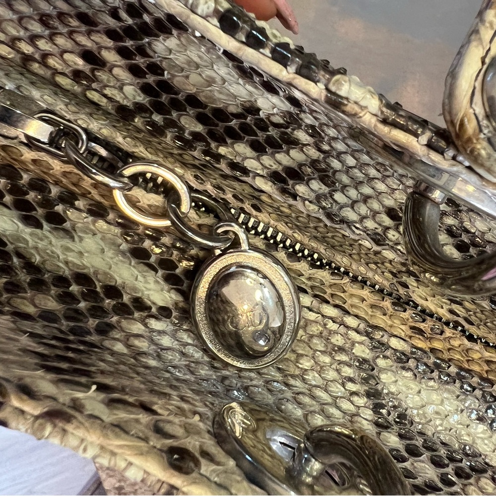 Large Python Lady Dior bag - Picture 14 of 14